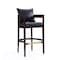 Manhattan Comfort Ritz Barstool in Black and Dark Walnut, PK3 3-BS013-BK - alternate 6